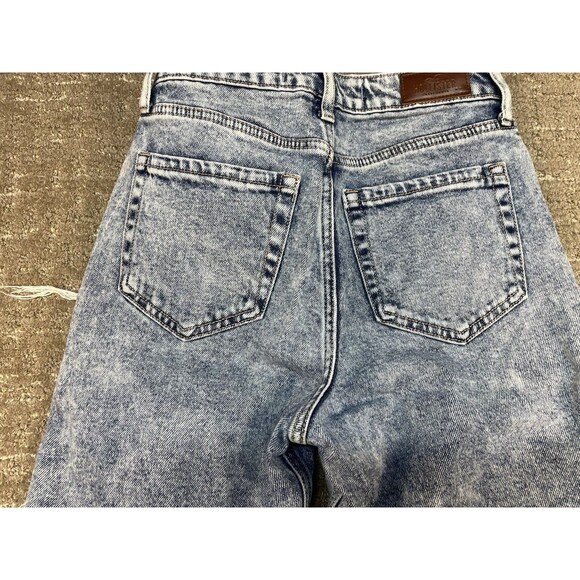 Hollister 0R W 24 L 27 Women’s Jeans Distressed Patchwork Ultra, High-Rise Mom - Picture 11 of 12